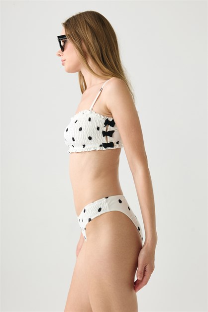 Straplez Bikini Takım 2671 Beyaz
