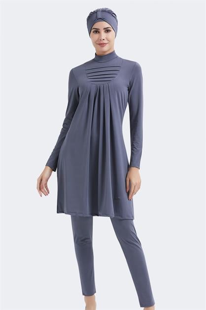 Full Covered 3-Piece Hijab Swimsuit C12050