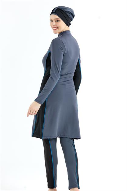 Full Covered 3-Piece Hijab Swimsuit C12052