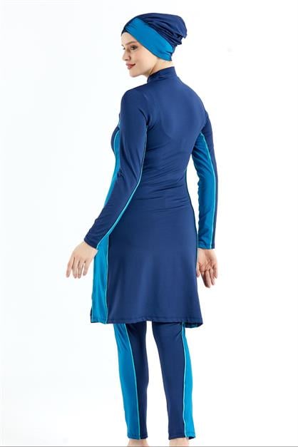 Full Covered 3-Piece Hijab Swimsuit C12052