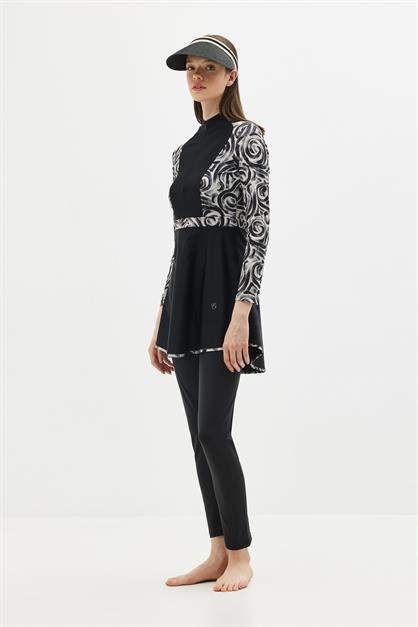 Full Covered 4-piece Modest Swimwear C14013