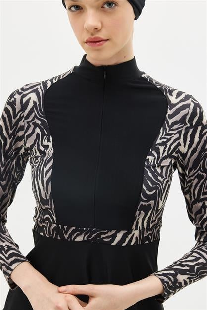 Full Covered 4-piece Modest Swimwear C14013