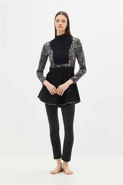 Full Covered 4-piece Modest Swimwear C14013