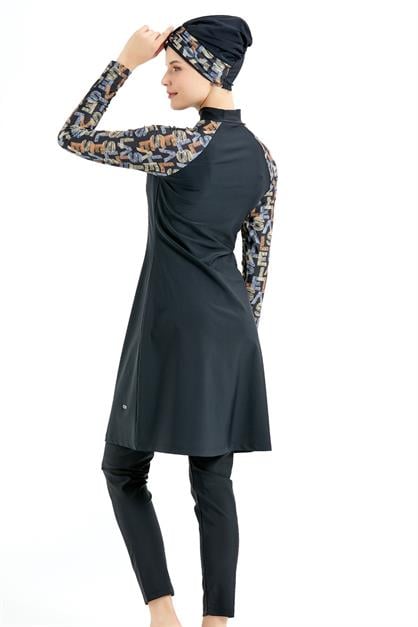 Full Covered 4-piece Modest Swimwear C14020