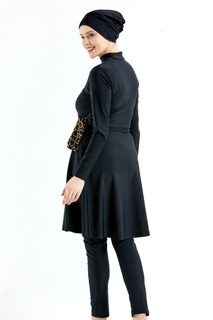 Full Covered 4-piece Modest Swimwear C14037