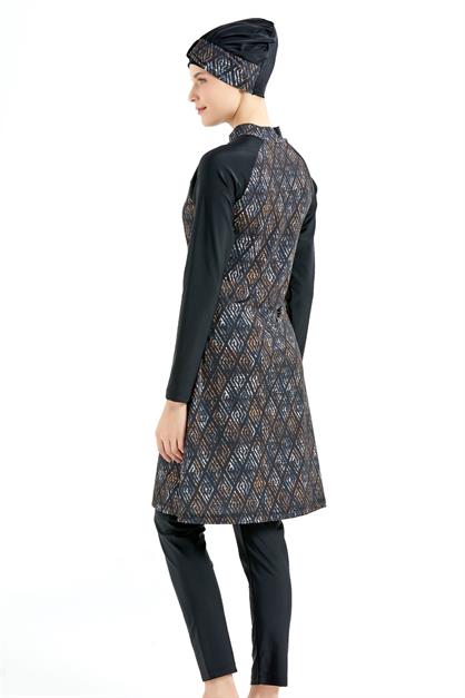 Full Coverage 4-Piece Modest Swimwear Set C14026