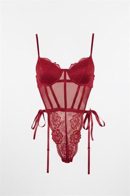 Sheer Mesh Bodysuit for Women