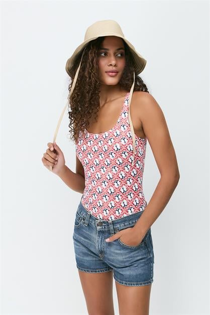 U-neck Swimsuit 7744