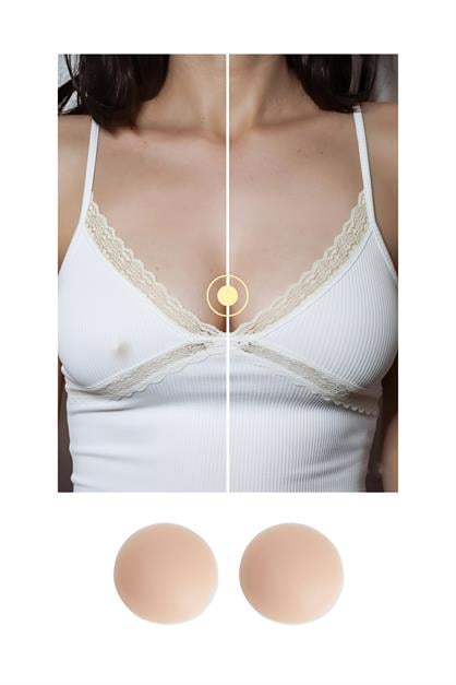 Ultra İnce Yapışkanlı Göğüs Ucu Kapatıcı (8cm) 7234 Ten