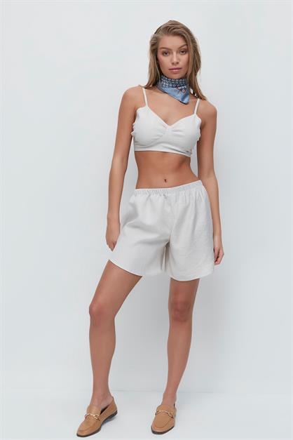 Long Sleeve Shirt Shorts 3-Piece Set 9147