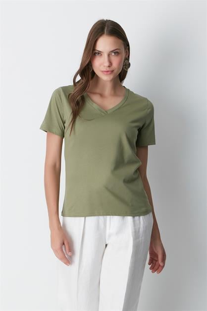 V-Neck Short Sleeve 2-Pack Basic T-Shirt 962