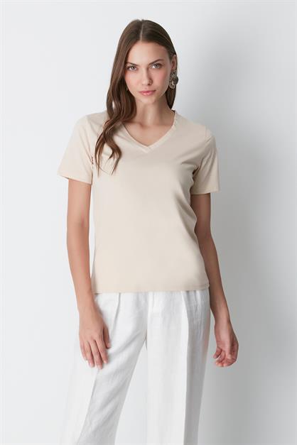 V-Neck Short Sleeve 2-Pack Basic T-Shirt 962