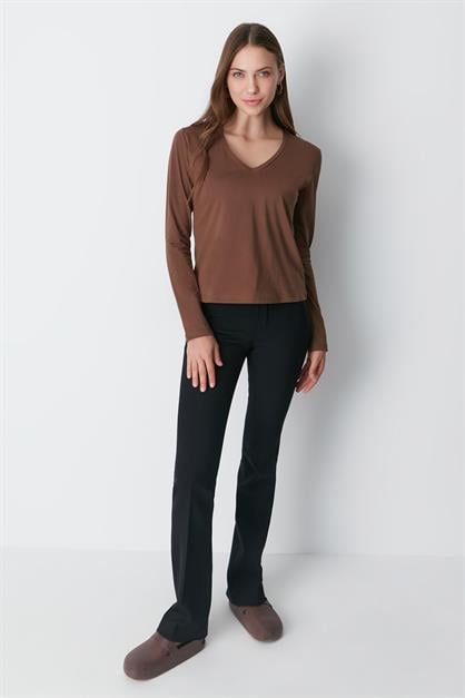 V-Neck Long Sleeve 2-Pack Basic T-Shirt 954