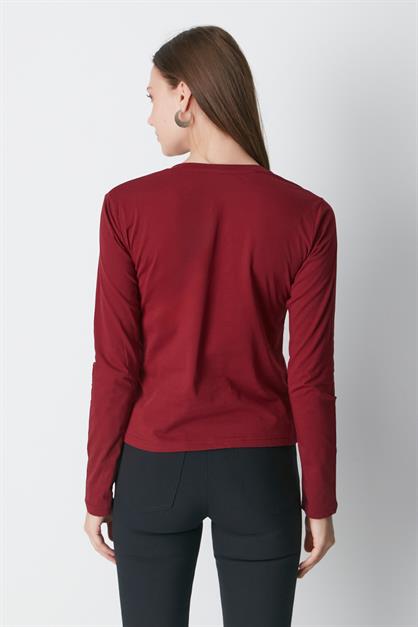 V-Neck Long Sleeve 2-Pack Basic T-Shirt 954