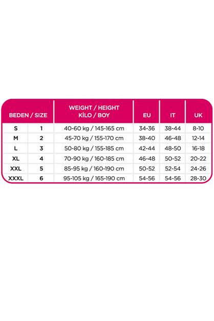 Vücut Şekillendirici Toparlayıcı 50 Denye Korseli Külotlu Çorap Siyah