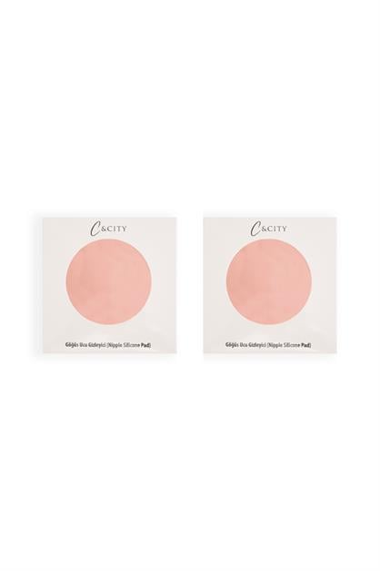 Adhesive-Free Vacuum Silicone Concealer Nipple  2-Pack Beige