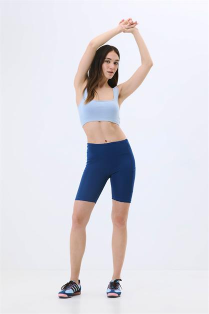 High-Waisted Double-Pocket Short Leggings 9417