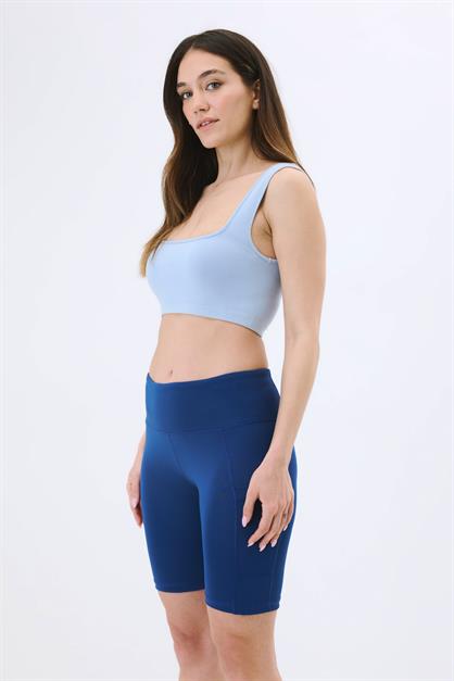 High-Waisted Double-Pocket Short Leggings 9417