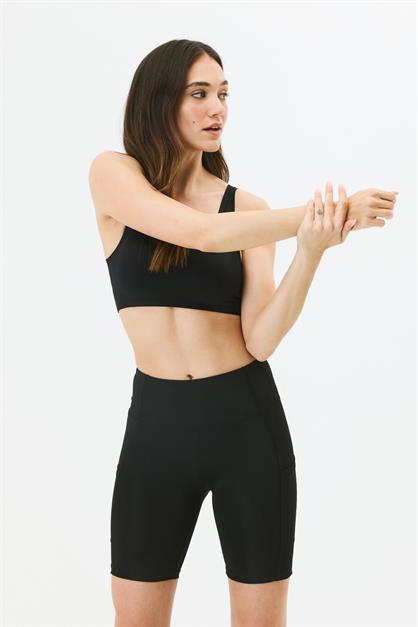 High-Waisted Double-Pocket Short Leggings 9417