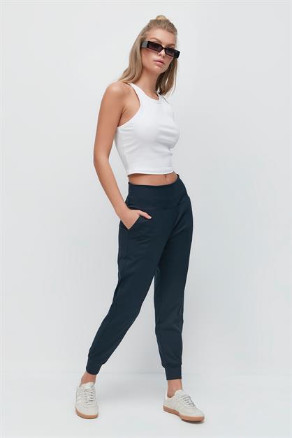 High Waist Cuffed Jogger Sweatpants 811