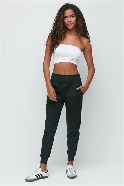 High Waist Cuffed Jogger Sweatpants 811