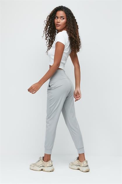 High Waist Cuffed Jogger Sweatpants 811