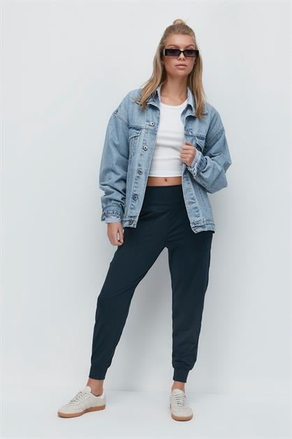 High Waist Cuffed Jogger Sweatpants 811