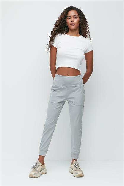 High Waist Cuffed Jogger Sweatpants 811