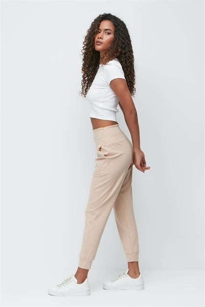 High Waist Cuffed Jogger Sweatpants 811