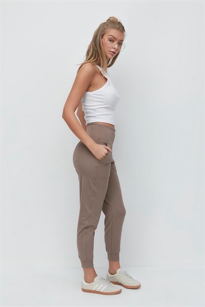 High Waist Cuffed Jogger Sweatpants 811
