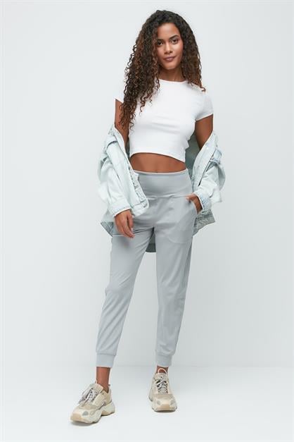 High Waist Cuffed Jogger Sweatpants 811
