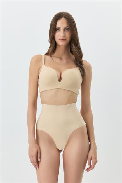 High-Waisted Thong Belly Corset