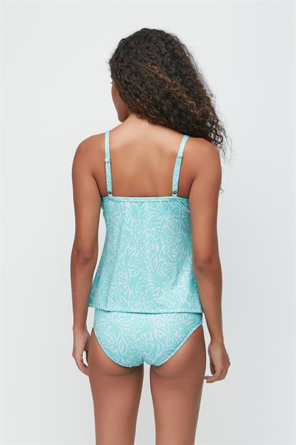 High-Waisted Long Tankini 7741