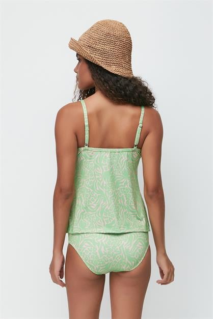 High-Waisted Long Tankini 7741