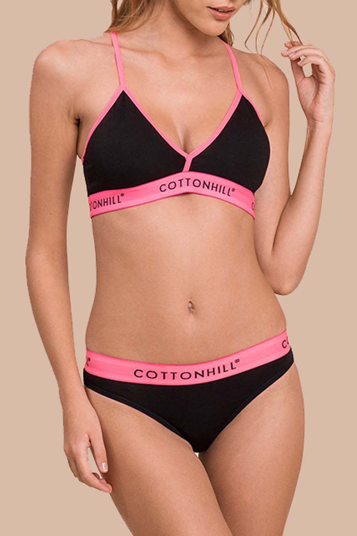 Cotton Hill 1813 Sütyen Takım Siyah