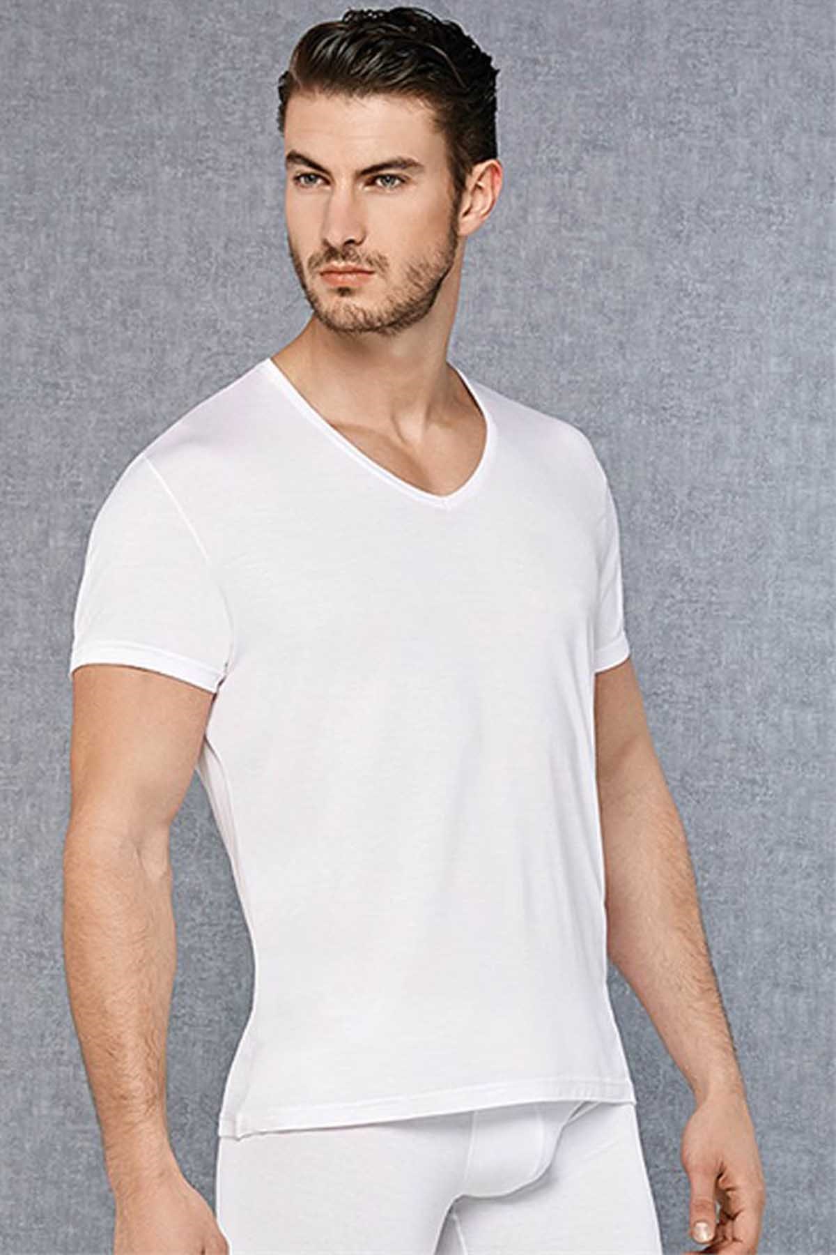 Doreanse 2865 Erkek T-Shirt Beyaz