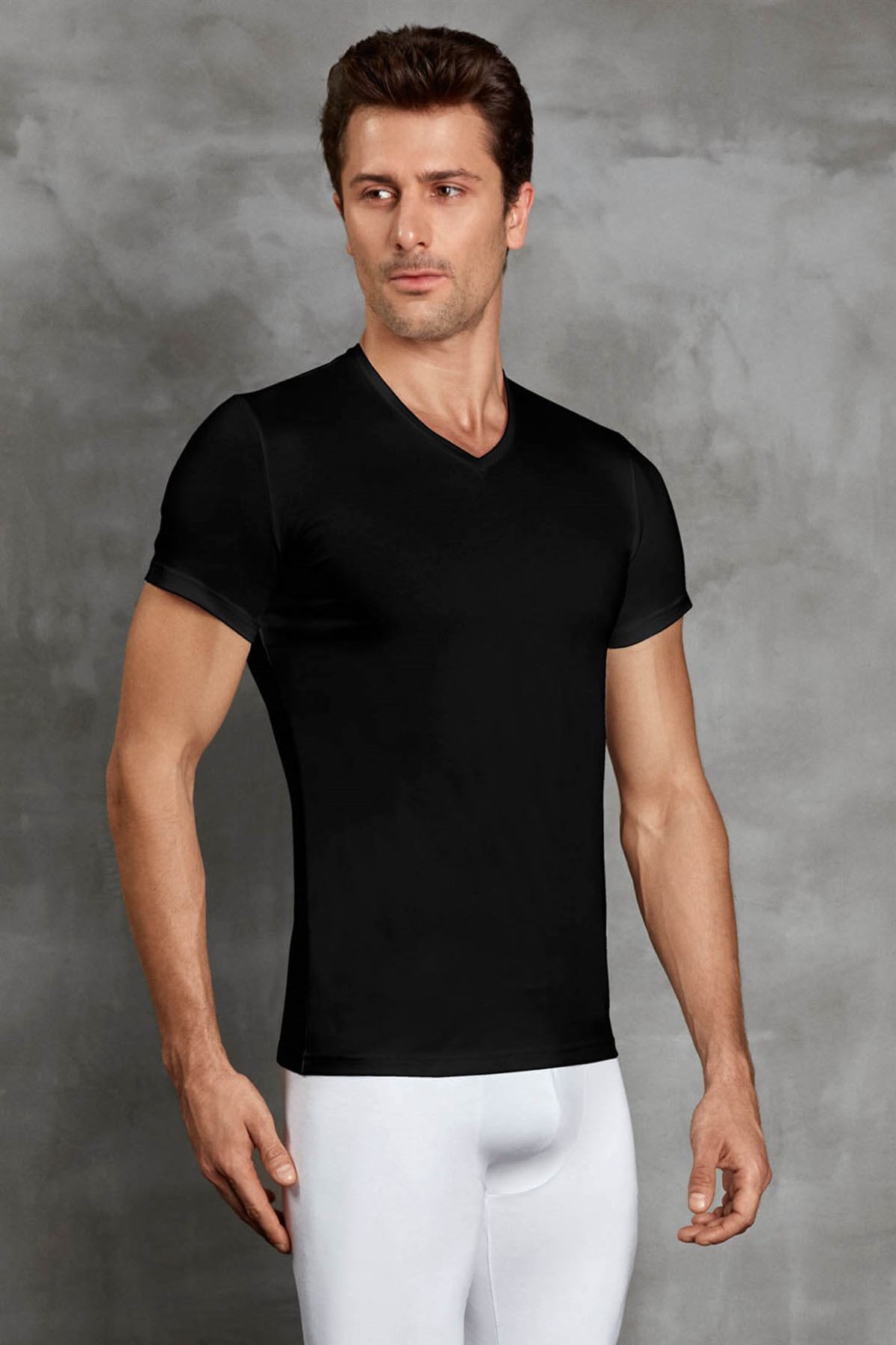 Doreanse 2890 Erkek Termal T-Shirt Siyah