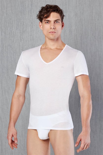 Doreanse 2530 Erkek T-Shirt Beyaz