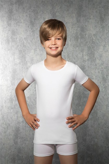Doreanse 700 Erkek Çocuk Termal T-Shirt Beyaz