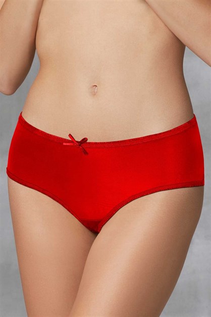 Doreanse 7156 Kadın 3 Lü Slip Siyah-Kırmızı-Beyaz
