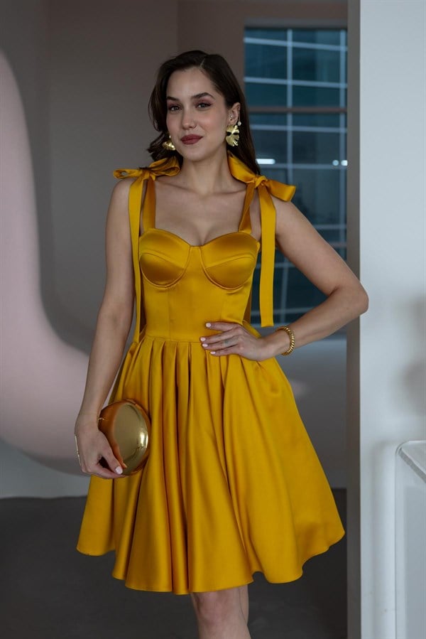 Askılı Kısa Abiye - HARDAL