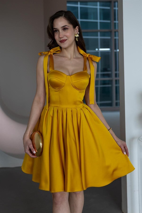 Askılı Kısa Abiye - HARDAL