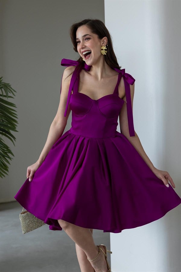 Askılı Kısa Abiye - MÜRDÜM