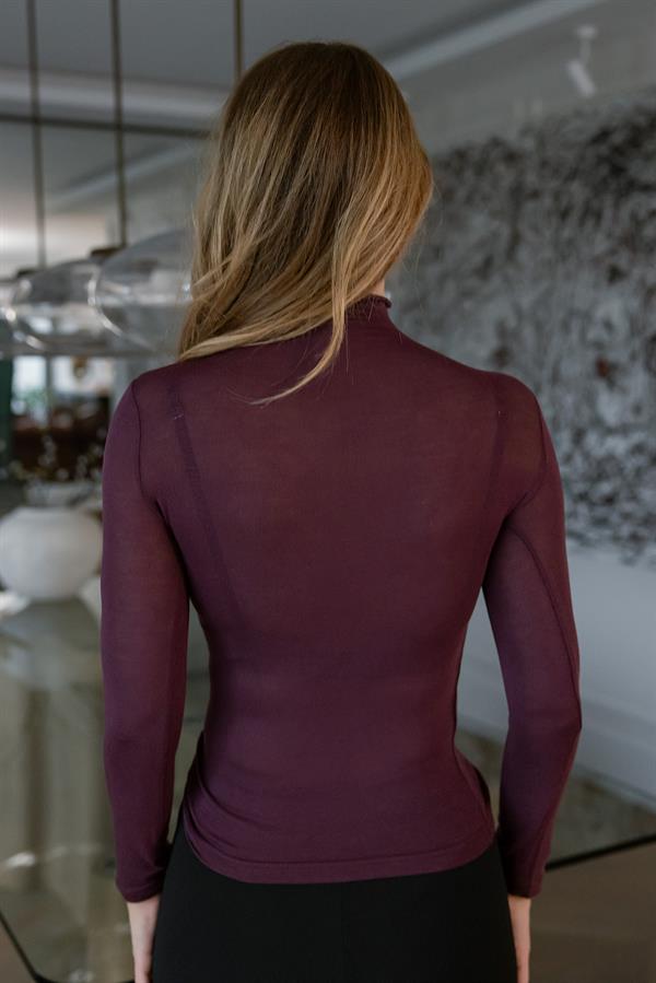 Dik Yaka Transparan Bluz - MÜRDÜM