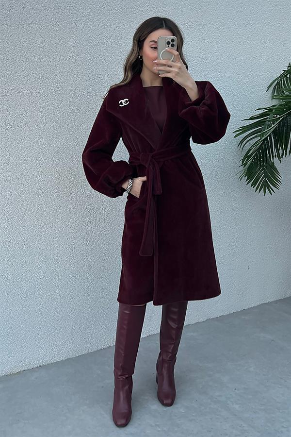 Dokulu Premium Kaban - BORDO