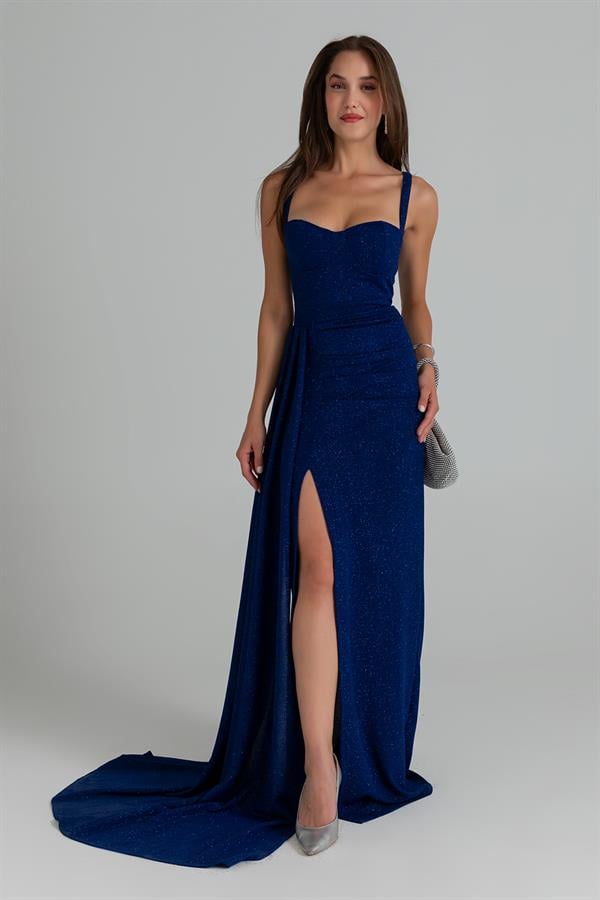 Drapeli Simli Abiye - SAKS