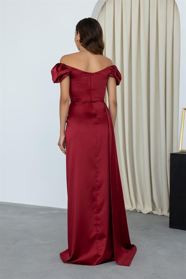 Weinrot Abendkleider