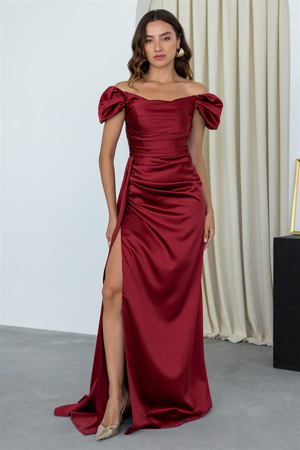 Weinrot Abendkleider
