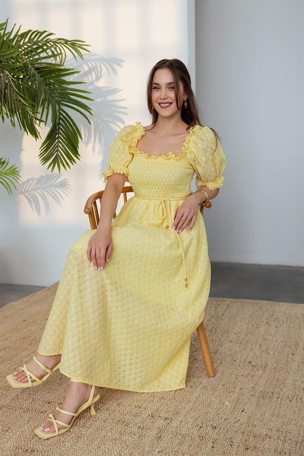 Gipeli Brode Elbise - SARI