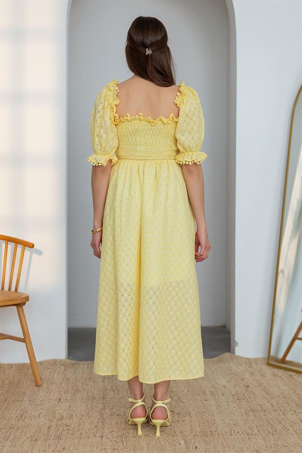 Gipeli Brode Elbise - SARI
